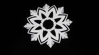 How to Make an Easy Paper Cutting Snowflake  Christmas Mandala Paper Art  Window Decoration [upl. by Lertnom361]