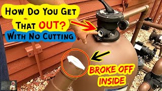 How To Remove Broken PVC PIPE Threads When Your Pipe Snaps Off Inside [upl. by Alemat]