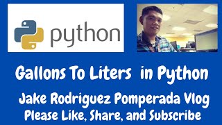 Gallons To Liters in Python [upl. by Carver]