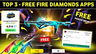 Top 3  FreeFire Max Diamond Earning App 2023  Free Diamond In Free Fire  Free Diamond App [upl. by Aerbua]