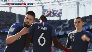 World Cup 2018 Uruguay vs France  World Cup Quarterfinals Full Match Sim FIFA 18 [upl. by Lenehc589]