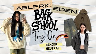 Back to School TryOn Haul with Aelfric Eden Gender Neutral First Impressions  DISCOUNT CODE [upl. by Adlih858]