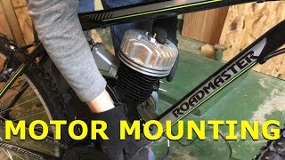 80cc 2Stroke Motorized Bike Build EP9  Motor Mounting [upl. by Ediva429]