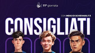 🧑‍🏫👨‍🔬 Consigliati undicesima giornata serie A 20242025 grazie agli amici di Fantalab fantacalcio [upl. by Vanny]