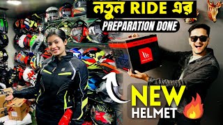 FINALLY NEW HELMET AND RIDING JACKET 🔥 WELLINGTON HELMET MARKET KOLKATA  MT HELMETS 2024 [upl. by Diraf]