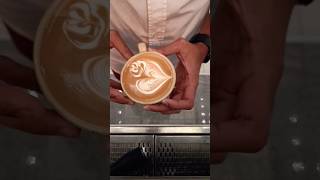 Layer heart ❤️ latteartist morningcoffee content latteeart barista coffee latteartist [upl. by Nodal]