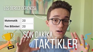 LGSde Bunları Yapmasam Kazanamazdım 🏆  SON DAKİKA TAKTİKLERİ [upl. by Heyra]