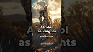 Alcohol as Knights  Ai Generated [upl. by Babette66]