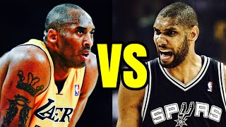 Kobe Bryant Vs Tim Duncan Who was the GOAT of his Era [upl. by Luahs]