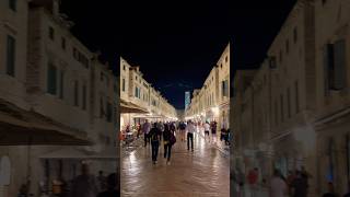 🇭🇷Croatia🇭🇷Dubrovnik  night life💫 croatia dubrovnik nightlife oldcity got fyp ancient [upl. by Chil]