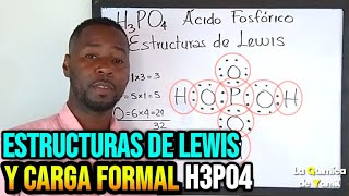 Estructuras de Lewis y Carga formal de H3PO4 [upl. by Yajet]