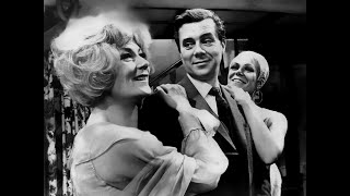 Dirk Bogarde Rosemary Harris Rachel Roberts Ruth Gordon in Noël Cowards quotBlithe Spiritquot 1966 [upl. by Duntson166]