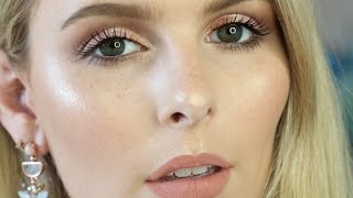 ONE BRAND ONLY SPORTSGIRL MAKEUP TUTORIAL  METALLIC EYE  GLOWING FLAWLESS SKIN  RACHAEL BROOK [upl. by Belle]