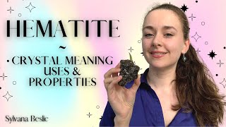 HEMATITE  Crystal Healing Meaning Uses amp Properties ✨ Crystal healing for beginners [upl. by Esenaj311]