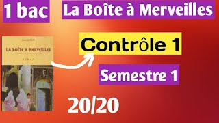 Contrôle 1 semestre 1 français 1bac [upl. by Amoritta]