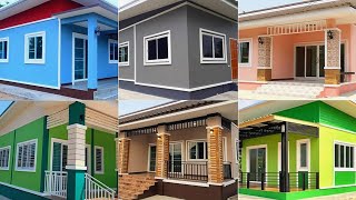 100 House Painting Colours Outside 2024 Exterior Wall Paint Color Combinations Ideas  Wall Colour 4 [upl. by Aneehsar]