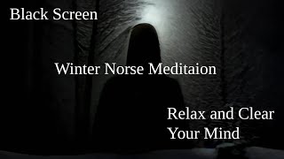 Viking Sleep Music  Norse Lullaby  Jonna Jinton Vargsangen Winter sounds Black Screen [upl. by Jermain]