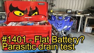 Testing for a parasitic drain on your cars battery 1401 [upl. by Edyaw]