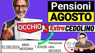 📑 CEDOLINO PENSIONI AGOSTO ➡ NOVITà IMPORTI TABELLA NETTI 📈 AUMENTI 0€ IRPEF 730 CONGUAGLI BONUS [upl. by Tristram]