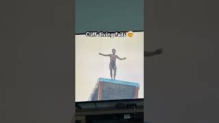 Cliff diving fails 🤯 shorts fail fails [upl. by Natalia]