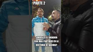 QUIEN ES EL JUGADOR CON MAS PARTIDOS EN LA HISTORIA DE RACING PARTE 2 shorts [upl. by Kired]