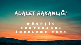 ADALET BAKANLIĞI✅PERSONEL ALIMI 2024 MÜBAŞİR KONTENJAN DAĞILIMI 2023 [upl. by Narat398]