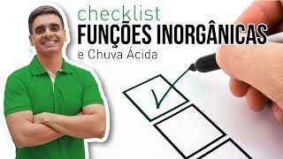 Checklist 03  Funções Inorgânicas e Chuva Ácida [upl. by Esilehc]