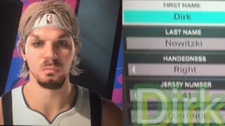 NBA 2k25  Dirk Nowitski Build 💚💙🤍🤎Big Dawg  Dirk dirknowitzki dirknowitzkibuild mavs Dallas [upl. by Middlesworth]