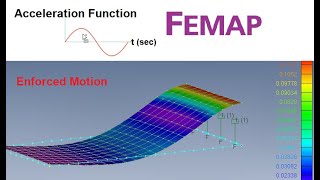 Femap Nastran transient analysis with forced acceleration [upl. by Retluoc]