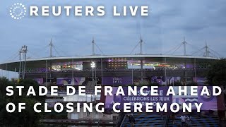 LIVE A view of Paris Stade de France ahead of Olympics closing ceremony [upl. by Hussey]