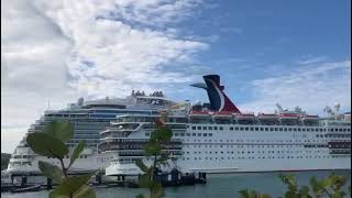 Crucero puerto plata emite hermoso sonido 🥺😍 Crucero 🛳 🇩🇴 [upl. by Anayad]