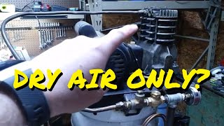 DIY Air Compressor Air Dryer using an oil cooler and off the shelf parts Water Separator [upl. by Affer520]