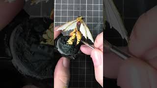 Painting the NEW Vespid Stingwings like wasps howto warhammer40k paintingminiatures hivestorm [upl. by Thorpe]