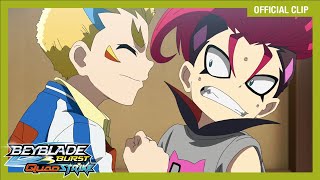 Dante meets Dark Prince  Latin America BEYBLADE BURST QUADSTRIKE EP3  Official Clip [upl. by Suellen50]