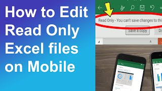 How to edit read only Excel files on mobile [upl. by Launce860]