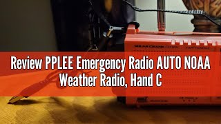 Review PPLEE Emergency Radio AUTO NOAA Weather Radio Hand Crank Solar AMFMSW NOAA Shortwave Radio [upl. by Ailido]