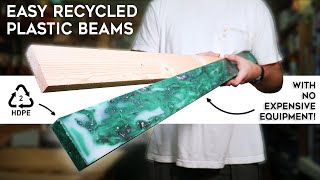 How to Make Recycled BEAMS from Plastic Waste at Home [upl. by Nylsej]