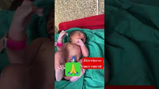 Jitteriness movement with 1st cry🙏🙏❤️viral trending newborn viralvideo shorts baby [upl. by Noevart132]