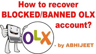 How to recover BannedBlocked OLX account [upl. by Annelise]