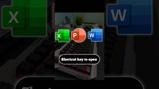 Shortcut key to open word excel PowerPoint 🤔🔥shorts [upl. by Alain]