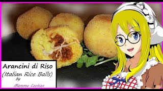 ARANCINI DI RISO  italian rice balls  BY MAMMA COOKIES [upl. by Lerraf27]