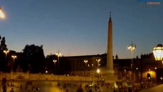 Live webcam Piazza del Popolo Roma  Time Lapse [upl. by Yruy]