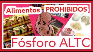 5 alimentos altos en fósforo PACIENTES RENALES  Alejandra IRC [upl. by Solracnauj275]