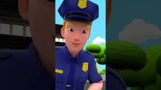 La policia es maravillosa  Canción Policial  Canciones Infantiles shorts rosoo [upl. by Jaunita]