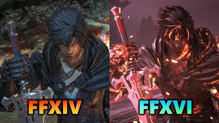 FFXIV vs FFXVI – Clive Accepts The Truth  Final Fantasy XIV [upl. by Adah533]