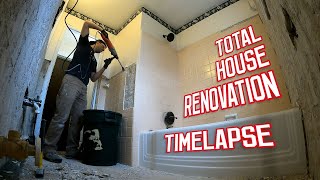 Total House Renovation from Start to Finish  Before and After  TIMELAPSE [upl. by Umeh]