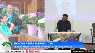 QampA session Tibetan Canadian Youth with Sikyong Penpa Tsering la [upl. by Dayle]