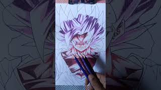 Gohan new Form 😈 anime drawing shots dragonball gohanbeast [upl. by Aihsot502]