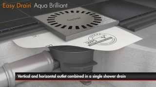 Easy Drain  Aqua Brilliant  Shower drain installation English [upl. by Sukin945]