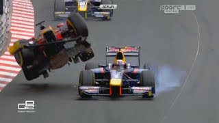 Biggest GP2F2 Crashes at Monaco 20102023 [upl. by Nuahsed312]